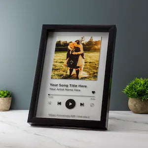 A4 Personalised Song Plaque with Stand/Frame
