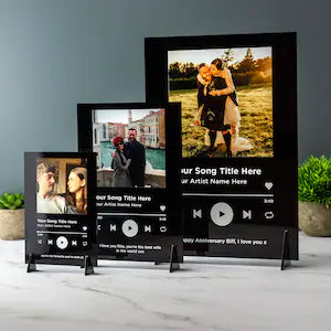 A4 Personalised Song Plaque with Stand/Frame