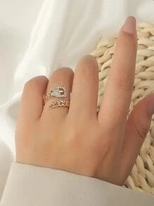 Rhinestone ring