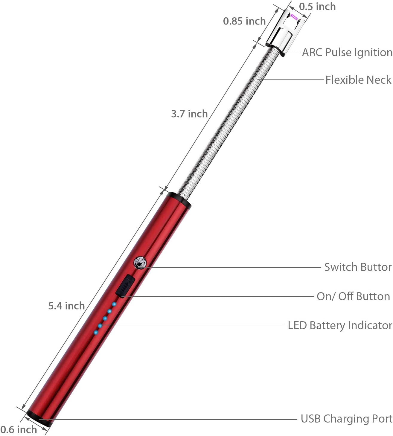 Electric Rechargeable USB Lighter