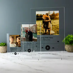A4 Personalised Song Plaque with Stand/Frame