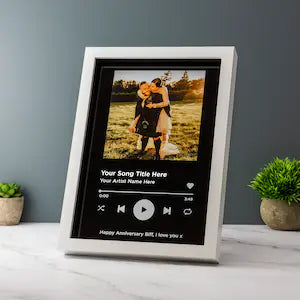 A4 Personalised Song Plaque with Stand/Frame