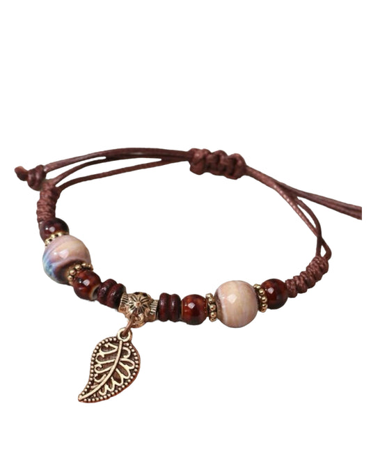 Leaf Charm Bracelet